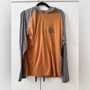 Mustard & gray long sleeve Columbia shirt